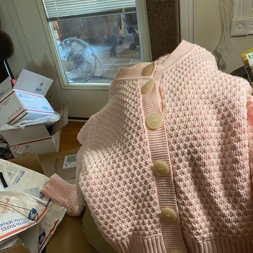 Tommy Hilfiger | Pink Knit Button Cardigan